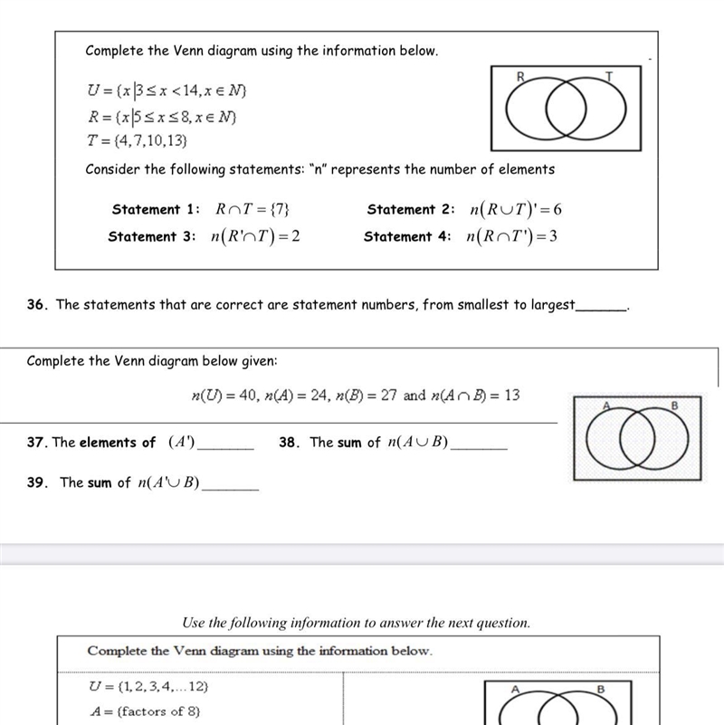 PLEASE HELP IF YOU’RE GOOD WTIH SET THEORY IN MATH 30!!!!!!-example-1