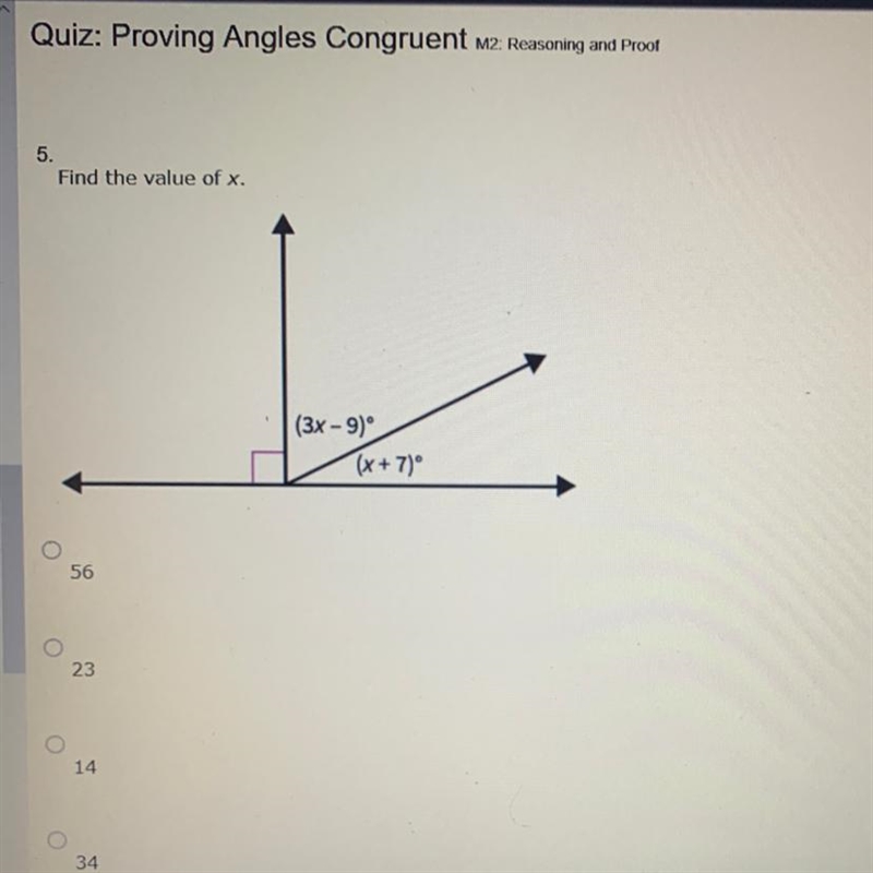 Find the value of x. (3x-9)(x+7)-example-1