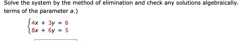 Solve the system by the method of elimination.-example-1