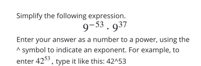 Please help, enter your answer as a number to a power!-example-1