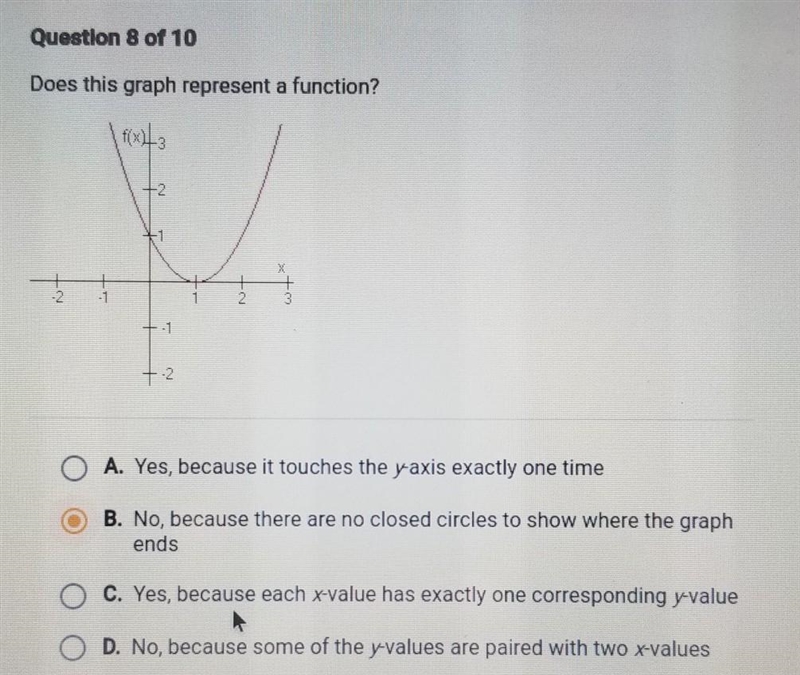 Question 8 of 10. help me ​-example-1