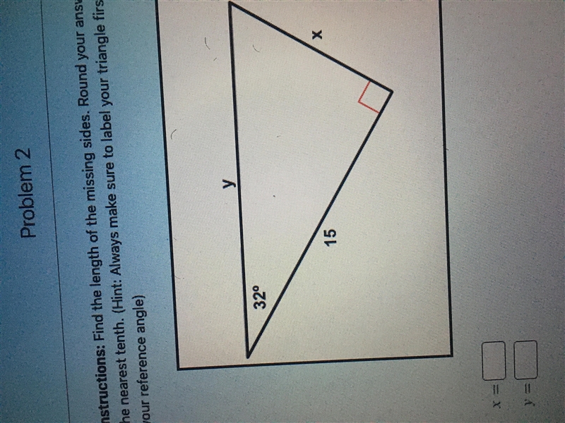 Find the length of the missing sides round answers to the nearest tenth-example-1