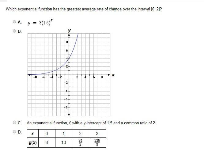 25 POINTSSSS PLEASE HELP ME I NEED HELP!!! PLZZZ Which exponential function has the-example-1