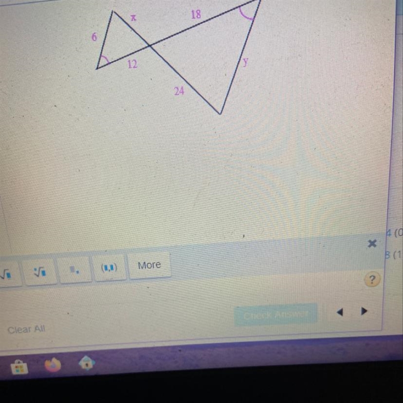 What is the value of x & y?-example-1