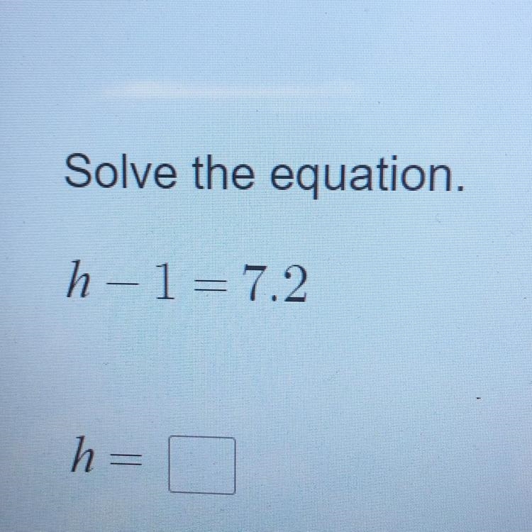 Solve for h. Please help!!-example-1