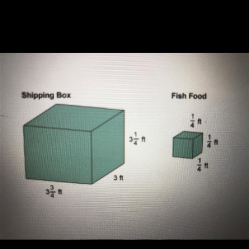 How many boxes with a Length/Width/Height of 1/4, 1/4, and another 1/4 would fit into-example-1