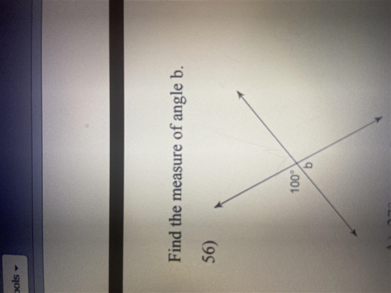 Find the measure of angle b-example-1