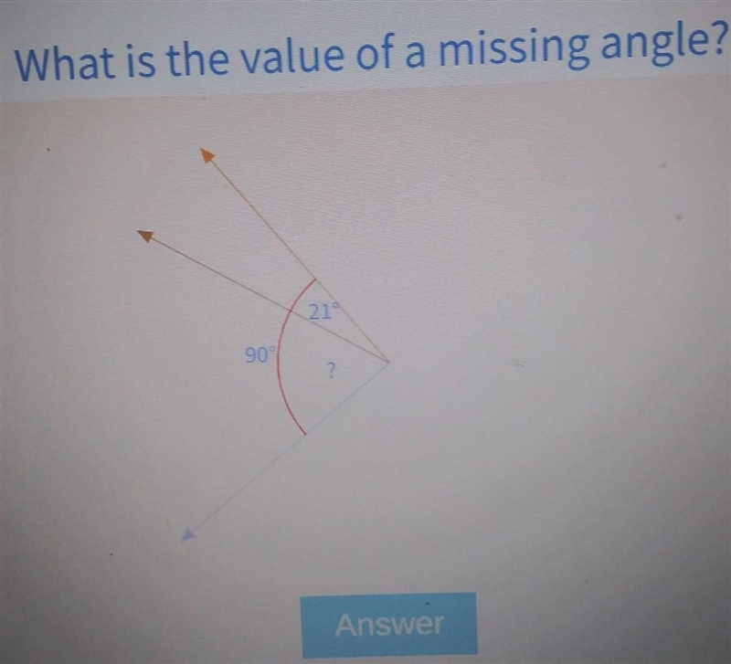 Please Help quick!!! What is the value of a missing angle?​-example-1