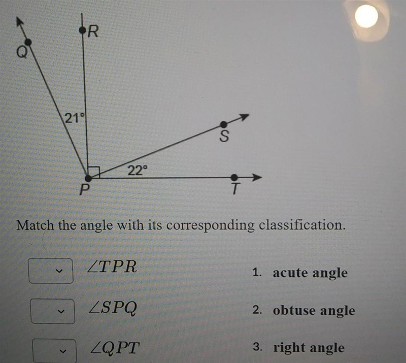 Match the angle with it's corresponding classification​-example-1