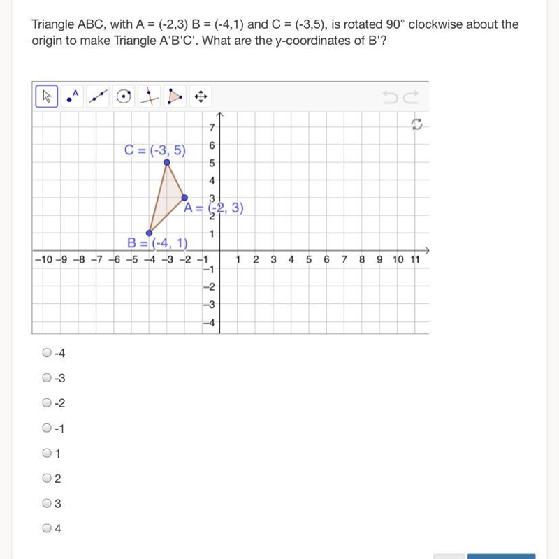 What are the y- coordinates of b-example-1