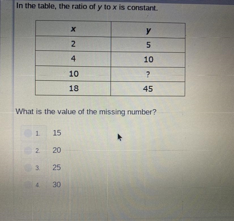 I need HELP! is the missing value 25?-example-1