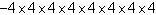 Which expression is equivalent to A: -4^8 B: -8^4 C: (- 8) ^4 (-4) ^ 8-example-1