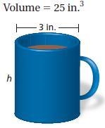 Find the missing dimension of the cylinder. Round your answer to the nearest whole-example-1