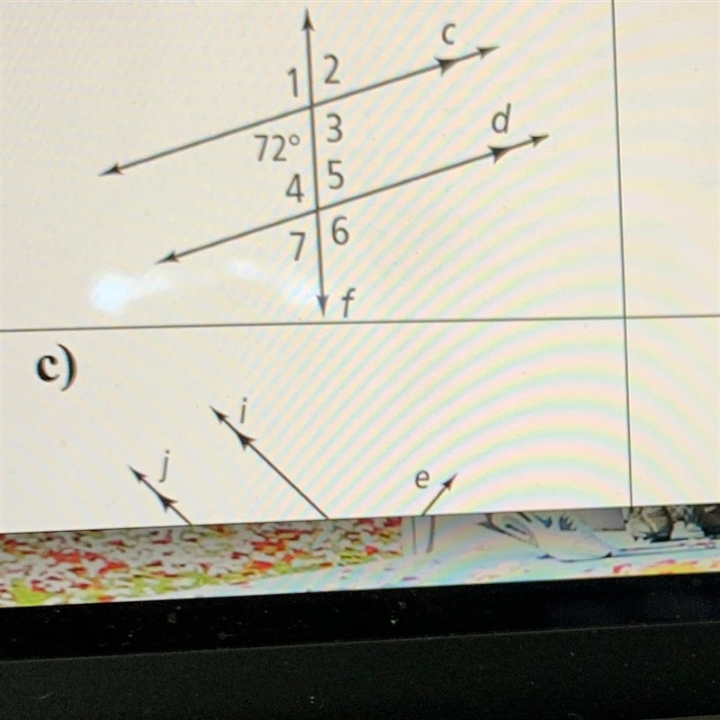 Identify all the numbered angles congruent to given angle . Explain-example-1