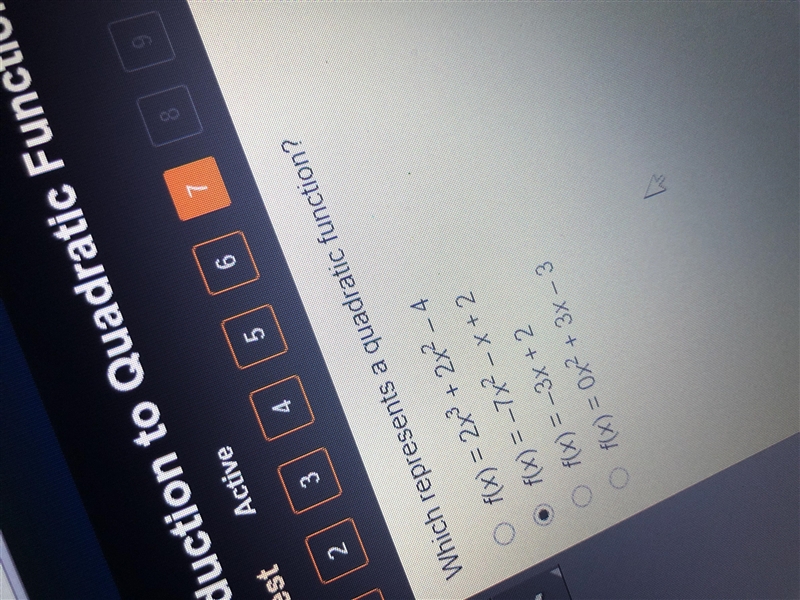 Which presents a quadratic function-example-1