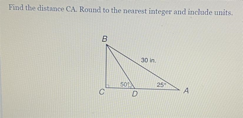 Find the distance CA. Round to the nearest integer and include units.-example-1