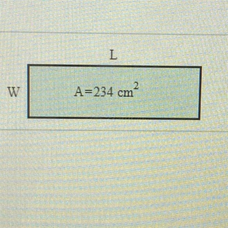 The rectangle shown as a perimeter of 70 cm and the given area. It’s length is 8 more-example-1