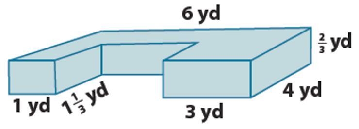 PLEASE HELP FOR 15 POINTS!!! 1. Calculate the volume of this solid using the formula-example-1