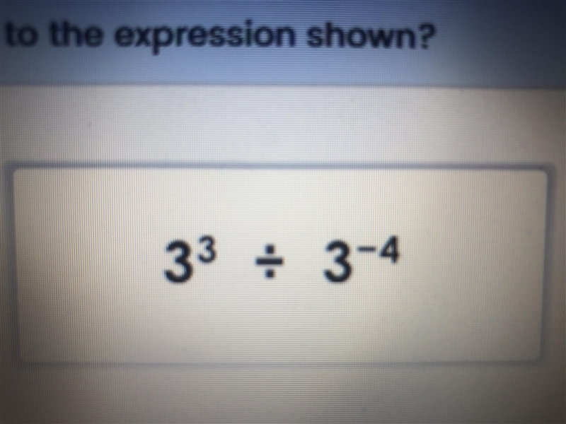 Which expression is not equal to the expression shown-example-1