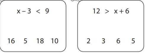 List or circle the possible values that satisfy each inequality.-example-1