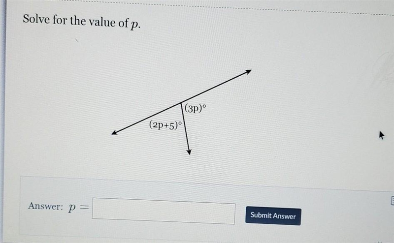 Solve for the value of P. ​-example-1