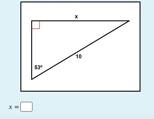 Find the missing side and round the answer to the nearest tenth. Thanks.-example-1