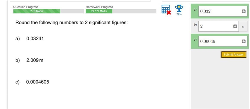 Hey guys what is 2.009 to 2 significant figures please help. Thanks.-example-1