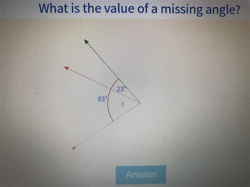 Geometry and stuff Find The value of the missing angle-example-1