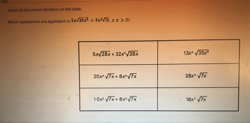 IF YOU ARE REALLY GOOD AT MATH PLEASE HELP ASAP!! Select all the correct answers on-example-1