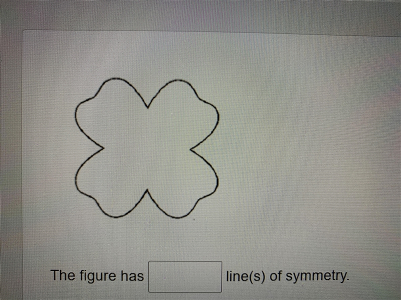 ANSWER ASAP PLEASE. How many lines of symmetry does this figure have?-example-1