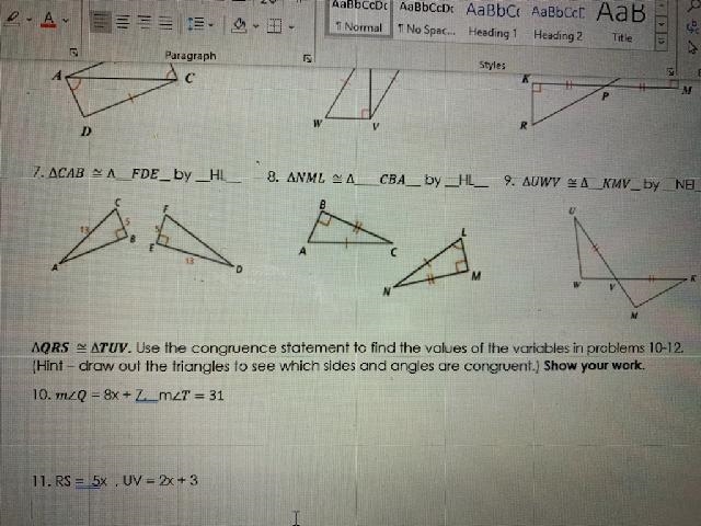 Can you please help me find answer to question 10 and 11? I need to show my work. I-example-1