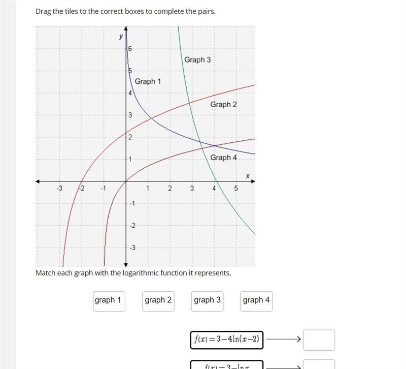 Drag the tiles to the correct boxes to complete the pairs.-example-1