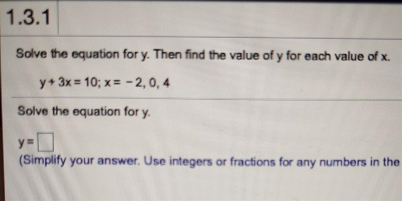 Hi I need help with this question I don't understand how you can solve with 3 , X-example-1