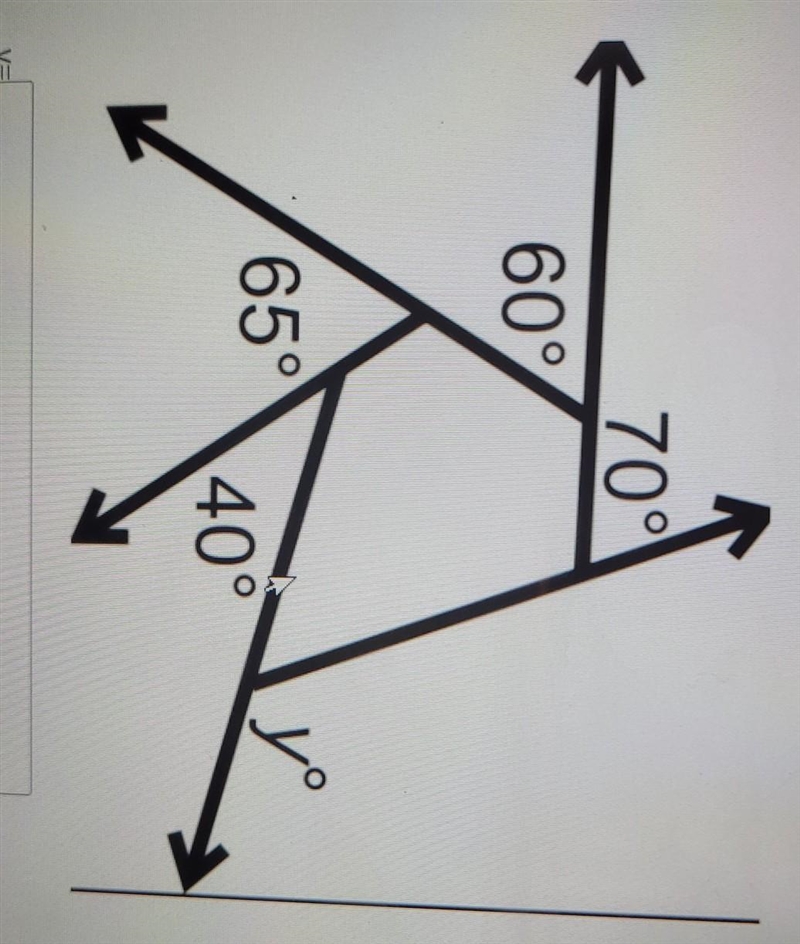 Find the measure of y please ​-example-1