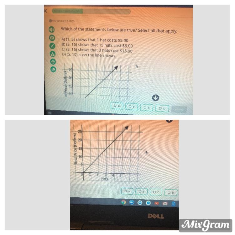 A, B, C , Or D (Select all that apply)-example-1