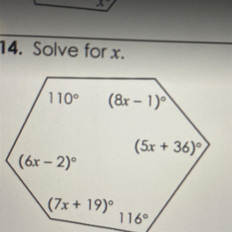 Solve for x. Geometry-example-1