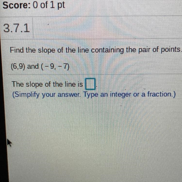 Find the slope of the line-example-1