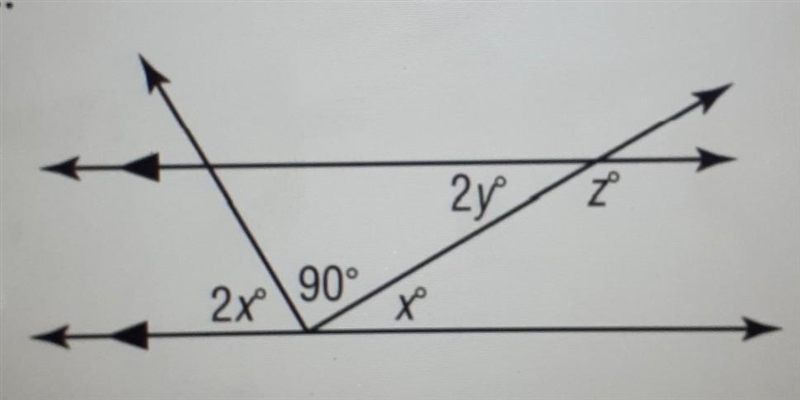 Find the value of x,y,and z​-example-1