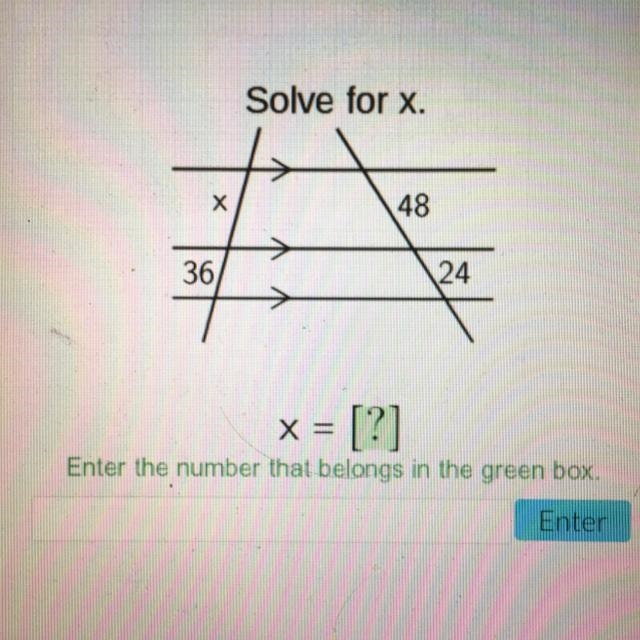 Please help me i’ve been stuck on the question for a week... Solve for x-example-1