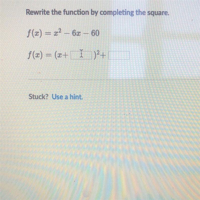 Rewrite the function by completing the square f(x)=x^2-6x-60-example-1