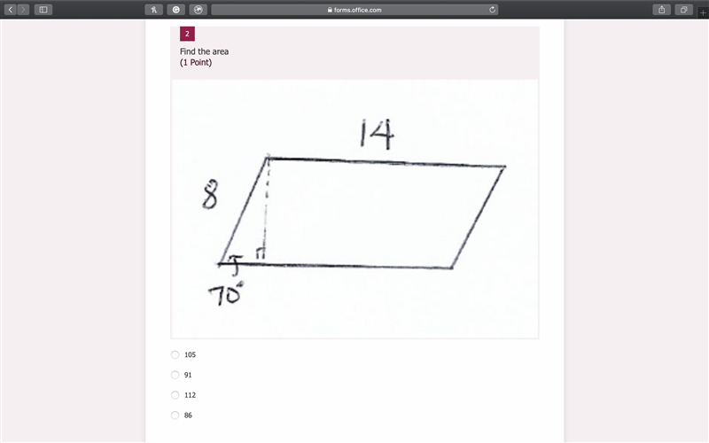 Please help me find the area of the parallelogram.-example-1