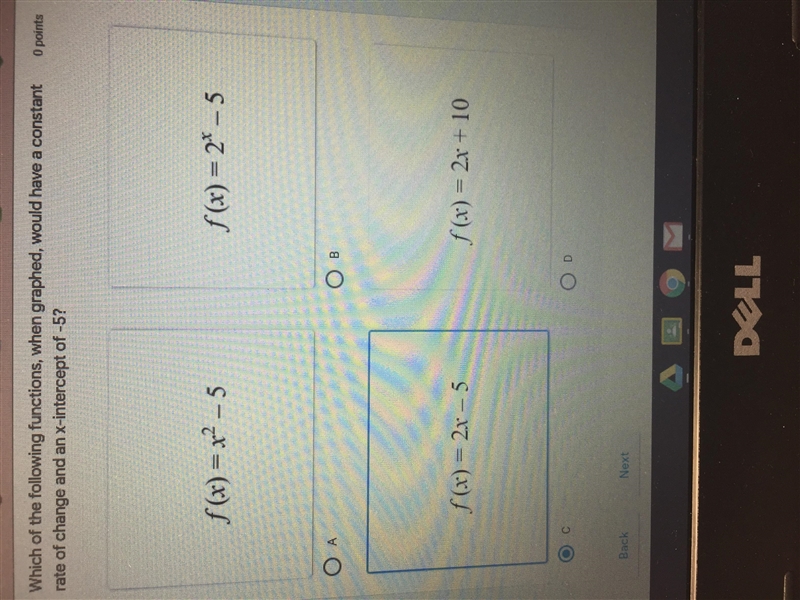 PLEASE HELP!! Due very soon!! 10 points! Which of the following functions, when graphed-example-1