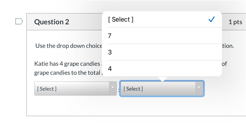 The numbers in the select boxes are 4 7 and 3 I put them with the photos. Can someone-example-2