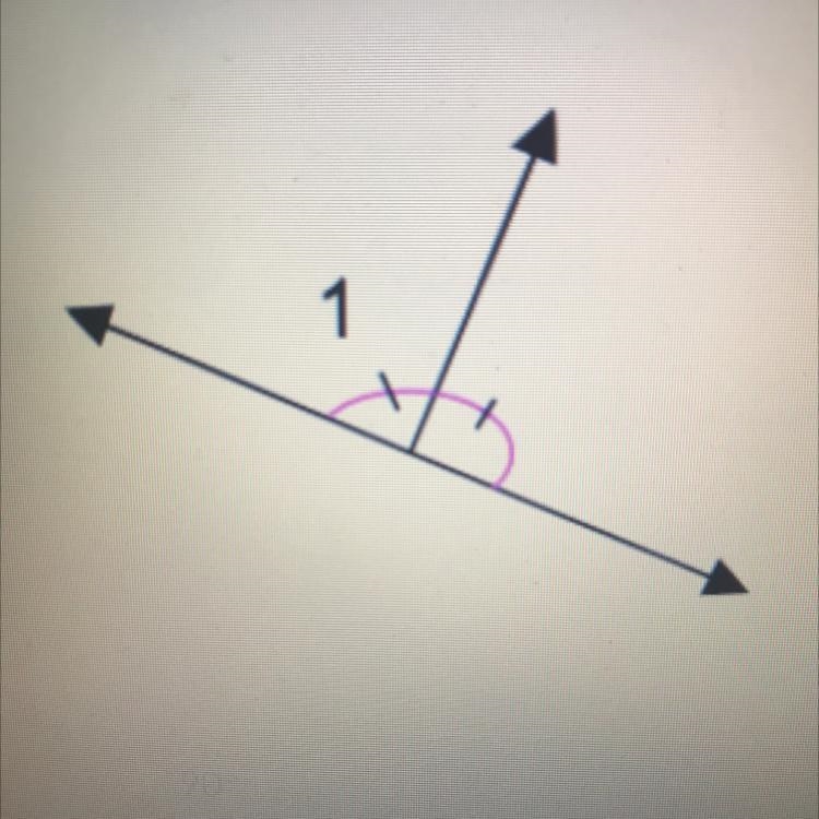 What is the measure of angle 1? A. 90 B. 45 C. Not enough info D. 180-example-1