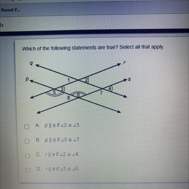 Which of the following statements are true?-example-1