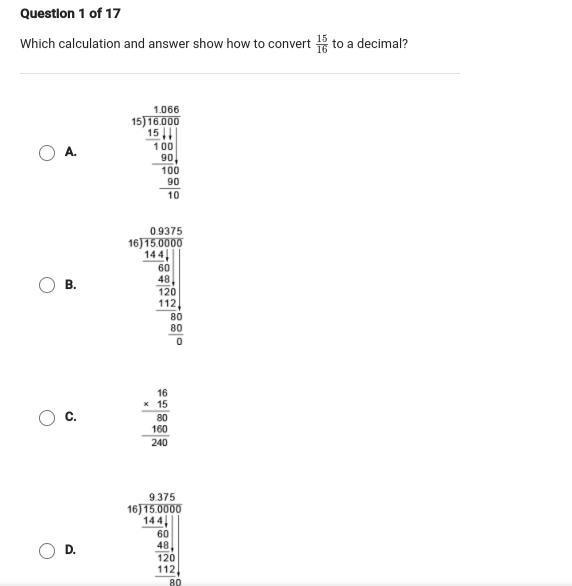 (please helpp!(GIVING BRAINILEST)Which calculation and answer show how to convert-example-1