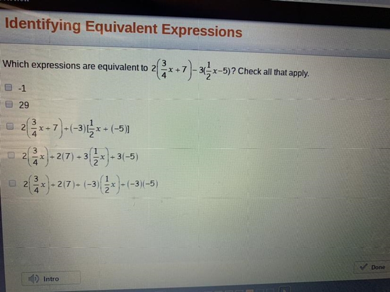 Which expressions are equivalent??-example-1