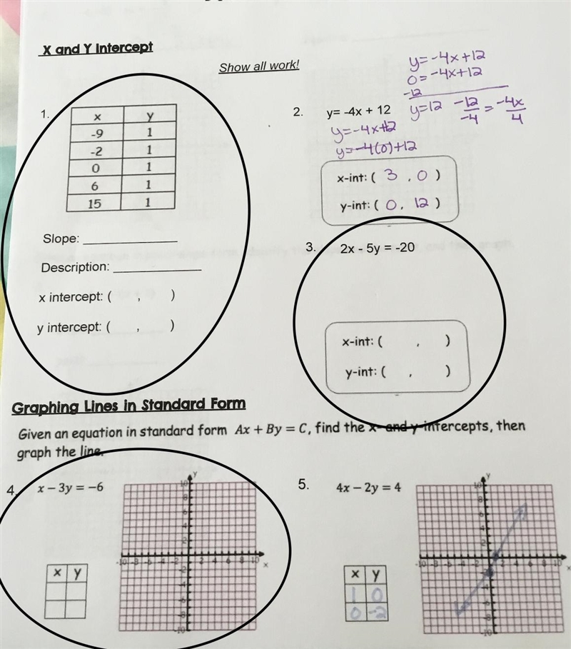 Please answer the circled questions below!-example-1