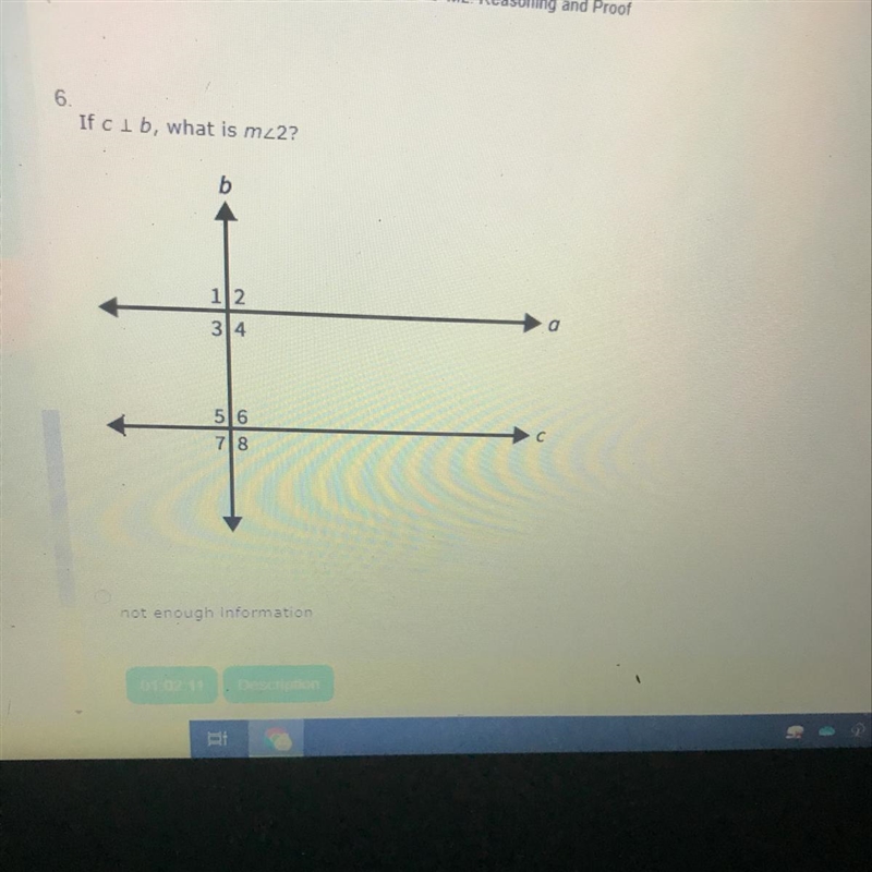 If c ī b, what is m<2?-example-1