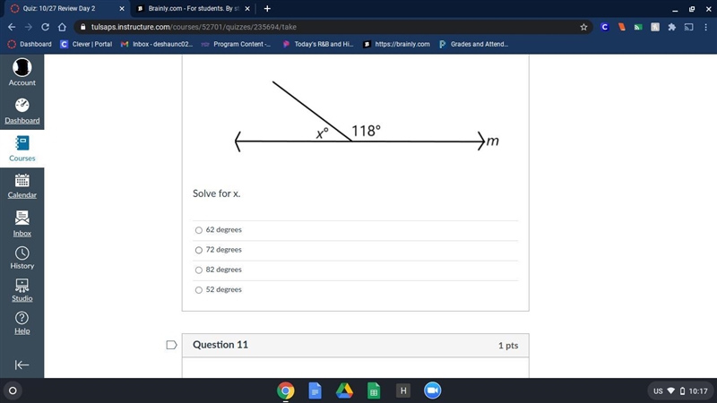 Solve for X. Go look at my other question-example-1